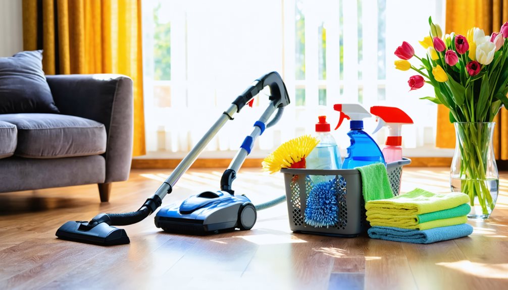 prepare home for cleaning